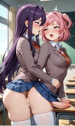 1futa 2girls ai ai_art ai_assisted ai_generated balls big_balls big_butt big_penis big_thighs blush breasts breeding classroom cock cum cum_in_ass cum_in_pussy cum_inside dick doki_doki_literature_club dominant dominant_futa enjoying enjoying_sex female futa_on_futa futa_penetrating futa_penetrating_futa futanari game hairclip intersex leaking_cum leaking_pussy lesbian_sex long_hair looking_at_another looking_at_partner looking_up lovers moaning moaning_in_pleasure natsuki_(doki_doki_literature_club) no_panties open_mouth penetration penis pink_eyes pink_hair pleasure pleasure_face pleasured purple_eyes purple_hair pussy raped_by_futa raped_female raped_futa school_uniform schoolgirl sex_from_behind sexy_body sexy_pose short_hair slave slave_girl smirk smirking standing standing_sex stockings submissive submissive_futa thighhighs trans_woman uncensored white_thighhighs younger_female yuri yuri_(doki_doki_literature_club)