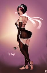 artist_request fiora_laurent french_maid league_of_legends maid tagme