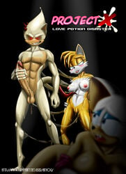 abs after_sex anthro balls bat big_breasts big_penis blush breasts canine erection female fox furry hithog imminent_rape male nipples nude penis project_x project_x_love_potion_disaster rouge_the_bat rule_63 sega sonic_(series) tails tailsko