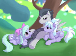 ball_sucking balls cloud_chaser_(mlp) collaborative_fellatio color cum cum_on_face day equine fellatio female flitter_(mlp) friendship_is_magic fur hi_res male my_little_pony oral oral_sex outdoors pegasus penis rumble_(mlp) sex skipsy straight teamwork threesome wings