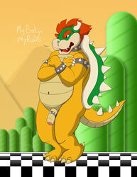 bowser cock_ring flaccid green_shell koopa male male_only mario_(series) nintendo nude penis pornzilla reptile scalie shell solo spiky_shell super_mario_bros. uncut