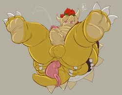 anal ass balls barefoot bowser chubby closed_eyes cum cumshot debu dildo fydbac hindpaw koopa lying male male_only mario_(series) nintendo orgasm paws penis reptile scalie sex_toy solo spikes spreading strap thick yellowpower