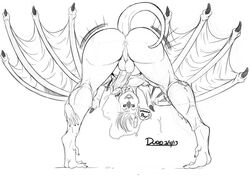 anus ass bat big_thighs cum duo_(artist) furry furry_only gay jake_silverwing male no_humans noseleaf nude penis webbed_claws wings