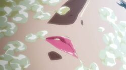 animated annerose_vajra black_hair breasts bukkake censored cum cum_explosion cum_in_mouth cum_on_body cum_on_breasts cum_on_hair cum_on_lower_body cum_on_upper_body ejaculation facial female koutetsu_no_majo_anneroze large_breasts lipstick male nipples paizuri penis sleep_molestation sleeping straight subtitled swallowing titfuck