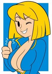 vault girl from fallout by furry funnychan