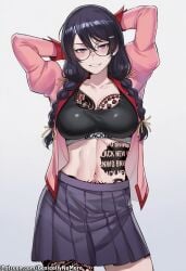 hanekawa tsubasa from blacked by basicallynomore