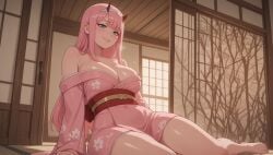 zero two (darling in the franxx) from darling in the franxx by velmasnowai