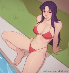 misato katsuragi from neon genesis evangelion by kalruna