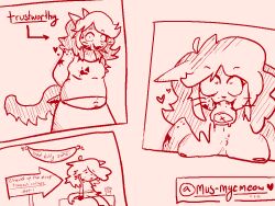 2025 3_panel_comic aliasing anthro arrow_sign bed binary_drawing bite blood blood_on_arm blood_on_chest blood_on_face blood_on_hair blood_on_weapon bodily_fluids body_hair breast_squish breasts clothing crazy_eyes digital_drawing_(artwork) digital_media_(artwork) dildo_in_mouth domestic_cat eyeliner felid feline felis female fluffy fluffy_tail furniture hands_behind_back happy_trail hatching_(art) heart_symbol hi_res knife knife_behind_back line_art makeup mammal maysie_(mus-myemeow) monochrome mus-myemeow nude on_bed oral oral_penetration overweight overweight_female paint.net_(artwork) penetration sex_toy sex_toy_in_mouth sex_toy_insertion shaded sitting sitting_on_bed solo squish strapon strapon_in_mouth tail time-out tortoiseshell_cat trans_(lore) trans_woman_(lore) weapon