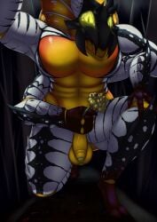 4_arms absurd_res alien anthro arthropod blood bodily_fluids creepy digitigrade ebt34 first_person_view flaccid flower foreskin forest genitals glowing glowing_eyes helldivers hi_res horn looking_at_viewer male male/male mandibles multi_arm multi_eye multi_limb muscular muscular_anthro muscular_male night penis plant reaching_towards_viewer scary sharp_teeth solo spikes stalker_(helldivers) teeth tree uncircumcised unretracted_foreskin vein wings