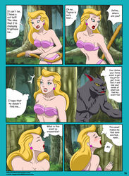 anthro batman:_the_animated_series batman_(series) big_breasts blonde_hair blush bra cat_tail catwoman_(dcau) comic dc dc_comics dcau deviantart_username dialogue email_address english_text feline female fur furry green_eyes hair humiliation locofuria male muscles page_14 page_number panties selina_kyle speech_bubble tail text thought_bubble transformation tygrus_(character) underwear werecat yellow_eyes