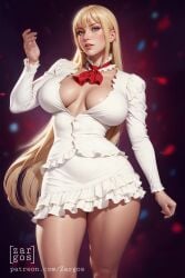 1girls ai_generated big_breasts blonde_hair blue_eyes boots breasts emilie_de_rochefort high_heel_boots long_hair looking_at_viewer namco sitting solo solo_female solo_focus stable_diffusion tekken tekken_5_dark_resurrection tekken_6_bloodline_rebellion tekken_7 tekken_8 tekken_tag_tournament_2 thick_thighs white_panties zargos