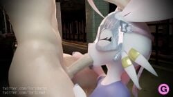 3d animated anthro anthro_on_human anthro_penetrated balls cum cum_in_mouth deepthroat digimon human_on_anthro lekismon male_on_anthro mp4 oral sound tagme toridachi video