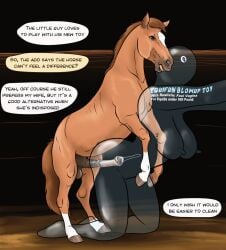 animated equid equine_penis feral horse live2d text vermilion888 zoophilia