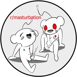 1boy 1girls casual casual_nudity cum female happy male masturbation mutual_masturbation nudist orgasm penis pleasure_face reddit snoo subreddit_icon