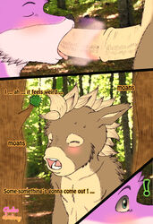 anthro blush canine chokodonkey clothing comic cum donkey equine fellatio furry furry_only male multiple_males no_humans oral oral_sex penis sex shorts wolf yaoi