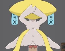 cowgirl dengon jirachi pokemon pokemon_(species) reverse_cowgirl_position tagme vaginal_penetration video