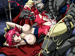 1girls 2006 android blush breasts censored chained chains choker cum cum_in_mouth cum_in_pussy cum_inside cum_on_breasts cutie_honey cutie_honey_(character) ejaculation female hair heart honey_kisaragi large_breasts light-skinned_female light_skin mikazuki_shikou penis pink_hair rape red_hair restrained shin_cutie_honey short_hair sword tear weapon