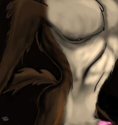 abs anthro arm_tuft barely_visible_genitalia barely_visible_penis belly biped black_background brown_body brown_fur bulging_butt butt_tuft canid canine canis close-up colored countershade_torso countershading coyote crotch_tuft detailed detailed_fur digital_drawing_(artwork) digital_media_(artwork) digital_painting_(artwork) elbow_tuft erection excited excited_male fur genitals looking_pleasured looney_tunes male mammal midsection nipples nude pecs penis pink_nipples pink_penis pinup pose raised_tail ribs shaded shoulder_tuft simple_background solo stevethedragon tail tan_belly tan_body tan_fur torso_shot tuft vein warner_brothers wide_hips wile_e._coyote