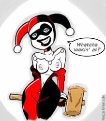 batman:_the_animated_series batman_(series) breasts harley_quinn harley_quinn_(classic) pale-skinned_female pale_skin rage_grenade white_skin