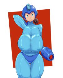 1female big_ass big_breasts big_butt brown_hair brown_hair_female female female_only hourglass_figure huge_ass huge_breasts hyper_ass hyper_breasts mega_man mega_man(classic) mega_man_(character) milf nipple_bulge nipples_visible_through_clothing tocktimer voluptuous voluptuous_female