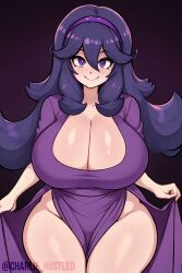 ai_generated charlie_hustle deep_cleavage hex_maniac huge_breasts pokemon thick_thighs wide_hips