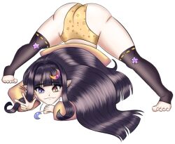 ass ass_focus big_ass big_butt black_hair blue_eye blunt_bangs curvy curvy_female curvy_figure curvy_hips different_eye_color elf elf_ears elf_female female genis_brunel genisb heterochromia hime_cut jack-o_pose large_ass latam_virtual_youtuber lillie_kirisame long_hair pointy_ears twitch.tv virtual_youtuber vtuber wide_hips yellow_eye