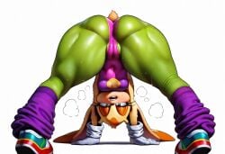 aged_up ai_generated anthro ass ass_focus bedroom_eyes bent_over breasts bright_colors cameltoe cream_the_rabbit female female_only fur furry huge_ass jack-o_pose leotard neon_green novelai presenting_hindquarters sega sonic_(series) sonic_the_hedgehog_(series) stretching sweat sweating thick_thighs tight_clothing wide_hips yoga