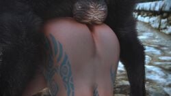 anal game_screenshot knot knotting lara89 skyrim tagme video wolf zoophilia