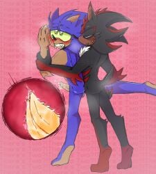 alien anal anthro black_arms_(sonic) bodily_fluids cum double_penetration drooling duo eulipotyphlan genital_fluids hedgehog hi_res hybrid internal katamarizibby kinktober male male/male mammal penetration pinned pinned_to_wall saliva sega shadow_the_hedgehog sonic_(series) sonic_the_hedgehog sonic_the_hedgehog_(series) spikes spikes_(anatomy)