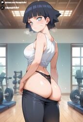 ai_generated big_ass boruto:_naruto_next_generations gym gym_uniform himawari narugirlshot naruto_(series) small_breasts uzumaki_himawari