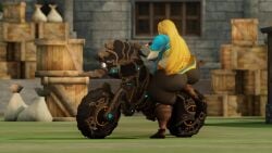 1girls ass belly blonde_hair bouncing_breasts breasts chubby chubby_female fat female female_focus female_only hips large_ass large_breasts motorcycle nintendo nurico pointy_ears princess_zelda property_damage shorter_than_10_seconds stomach tagme the_legend_of_zelda the_legend_of_zelda:_breath_of_the_wild thick_thighs thighs video weight_gain wide_hips zelda_(breath_of_the_wild)