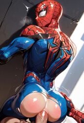 ai_generated anal_sex ass back biceps big_penis bodysuit erection gay hand_on_ass hand_on_butt looking_at_viewer looking_back male male/male male_only marvel marvel_rivals mask masked_male muscular muscular_male penetration penis penis_in_ass spider-man spider-man_(marvel_rivals) spider-man_(series) toned_body toned_male torn_bodysuit twall97