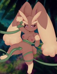 1girls animated anthro black_sclera bodily_fluids breasts bunny cute fur furry furry_female lopunny medium_breasts pokemon pokemon_(species) pussy_juice rabbit rabbit_girl red_eyes shorter_than_30_seconds solo_focus tagme tentacle tentacle_rape tentacle_sex video