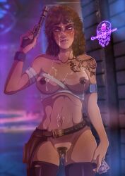 2d brown_eyes brown_hair busty female female_focus female_only hourglass_figure kay_vess long_hair nude nude_female nudity qualonhive star_wars star_wars_outlaws tagme wide_hips