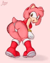 amy_rose girl pussy sonic_(series) sonic_the_hedgehog_(series) upskirt