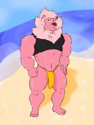 antropomorph big_body big_penis erection gaek gaek_art lion lion_(steven_universe) muscle pectorals penis solo steven_universe