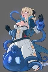 bondage crying defeated defeated_heroine genshin_impact jean_gunnhildr rape sex slime slime_(genshin_impact) tentacle tentacle_sex