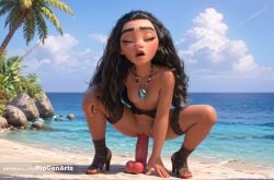 1girls ai_generated apple artist_name beach black_footwear black_hair blue_sky breasts brown_eyes cloud dark-skinned_female dark_skin day dildo dildo_in_pussy dildo_insertion dildo_riding disney disney_princess female_masturbation food fruit garter_belt half-closed_eyes hi_res high_heels jewelry lips loli long_hair masturbation moana moana_2 moana_waialiki necklace nipples nude object_insertion ocean open_mouth outdoors palm_tree pendant progenarts pussy pussy_juice rock sand sandals sex_toy shore sky small_breasts solo spread_legs squatting tree uncensored vaginal_insertion vaginal_masturbation vaginal_object_insertion vaginal_penetration water