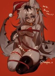 breasts christmas christmas_2024 christmas_outfit furry original_character reapus_x