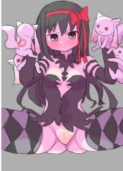 akemi_homura akuma_homura kyubey kyuubee kyuubi