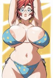 1girls 2d 2d_(artwork) 2d_artwork areola areola_peek areola_slip areolae areolae_peeking areolae_slip armpit armpit_crease armpit_hair armpits arms_above_head arms_behind_head arms_up balak belly_button big_areola big_ass big_breasts big_butt big_thighs bikini bikini_bottom bikini_top black_eyebrows black_eyelashes blue_eyes breasts breasts_apart breasts_bigger_than_head brown_areola brown_areolae child_bearing_hips chubby chubby_belly chubby_female chunky cleavage cleavage_overflow collarbone dark_eyebrows deep_cleavage digital_media_(artwork) enormous_ass enormous_breasts enormous_thighs fat_ass fat_butt fat_mons female female_focus female_human female_only full_lips gigantic_ass gigantic_breasts gigantic_thighs glasses hairy_armpits highres hip_dips hips hips_wider_than_shoulders huge_areola huge_areolae huge_ass huge_breasts huge_butt huge_thighs large_areolae large_ass large_breasts large_butt large_thighs long_eyelashes love_handles luscious_lips maxine_(balak) milf mons_pubis mound_of_venus narrow_waist navel no_nude no_nudity overflowing_breasts pale pale-skinned_female pale_skin pale_skinned_female plump plump_ass plump_breasts plump_butt plump_lips plump_thighs pubes pubes_exposed pubic_hair pubic_hair_peek pubic_mound pussy_mound red_hair redhead shiny shiny_body shiny_breasts shiny_skin shiny_thighs skindentation small_bikini small_waist sole_female solo solo_female solo_focus thick thick_ass thick_butt thick_eyebrows thick_eyelashes thick_hips thick_legs thick_lips thick_thighs thighs thighs_bigger_than_head thighs_large thighs_together thighs_waist too_small_bikini underboob underboob_peek voluptuous voluptuous_ass voluptuous_body voluptuous_female wide_hip wide_hipped_female wide_hipped_human wide_hips