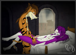 anthro blush breasts canine cum cumshot decovantro erection female fox fur furry furry_ears furry_tail indrax jessica nude orgasm penis pose purple pussy shy standing straight sweet tail uncensored white_fur wolvindra