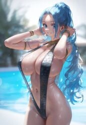 ai_generated female female_only nefertari_vivi one_piece randomnai sling_bikini