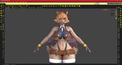 3d 3d_(artwork) 3d_model blazblue crossover daz3d daz_studio fingerless_gloves gloves hentaicore makoto_nanaya makoto_nanaya_(cosplay) marvel marvel_comics marvel_rivals skirt squirrel_ears squirrel_girl squirrel_girl_(marvel) squirrel_girl_(marvel_rivals) squirrel_tail thong thong_straps wip work_in_progress