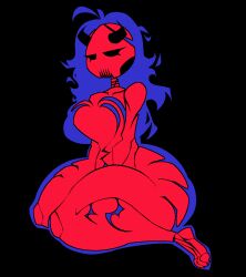 big_ass big_breasts big_butt black_eyes friday_night_funkin game_over girlfriend_(friday_night_funkin) huge_thighs thick_thighs x-ray xexeezy