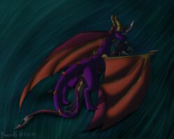 balls blush closed_eyes cynder dildo dragon eyes_open female feral floravola horn male penetration pussy scalie sex sex_toy spikes spyro spyro_the_dragon straight video_games wings
