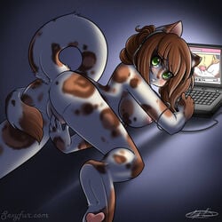 breasts computer feline female furry masturbation pornography pussy watching_porn