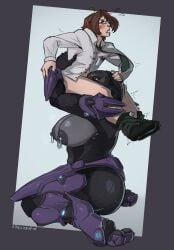 1boy 1girls 2d alien_girl armored armored_female big_ass big_breasts blowjob covenant deepthroat dubious_consent fellatio female female_sangheili female_soldier full_color halo_(series) humanoid humanoid_on_human jezzlen jezznsfw lucky_bastard male man oral oral_sex pants_around_legs pants_down pants_pulled_down pierced_nipples piercing purple_armor raped_male reverse_rape sangheili sex shocked soldier suprised_look surprised voluptuous_female