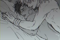 2boys anal biting biting_ear black_hair black_hair_bottom blonde_hair blonde_hair_on_black_hair blonde_hair_top dio_brando domination gay joestar_birthmark jojo's_bizarre_adventure light_hair_on_dark_hair male male/male male_only male_penetrated male_penetrating_male n'doul stardust_crusaders yaoi